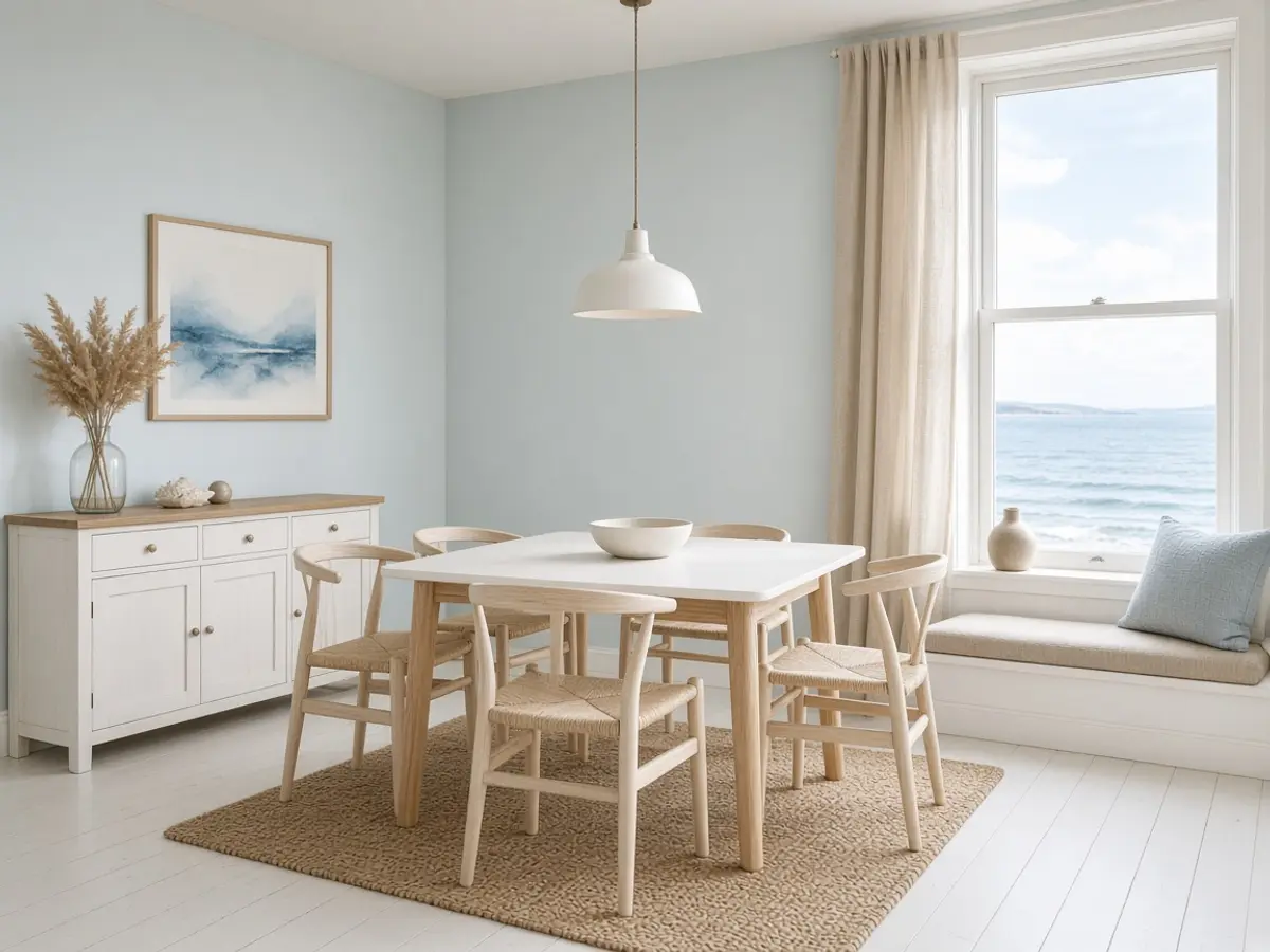 Coastal kitchen or dining