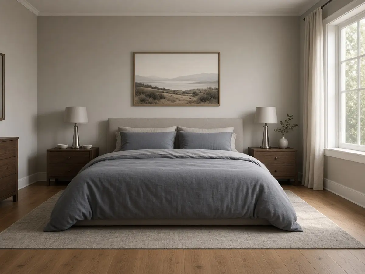Transitional bedroom